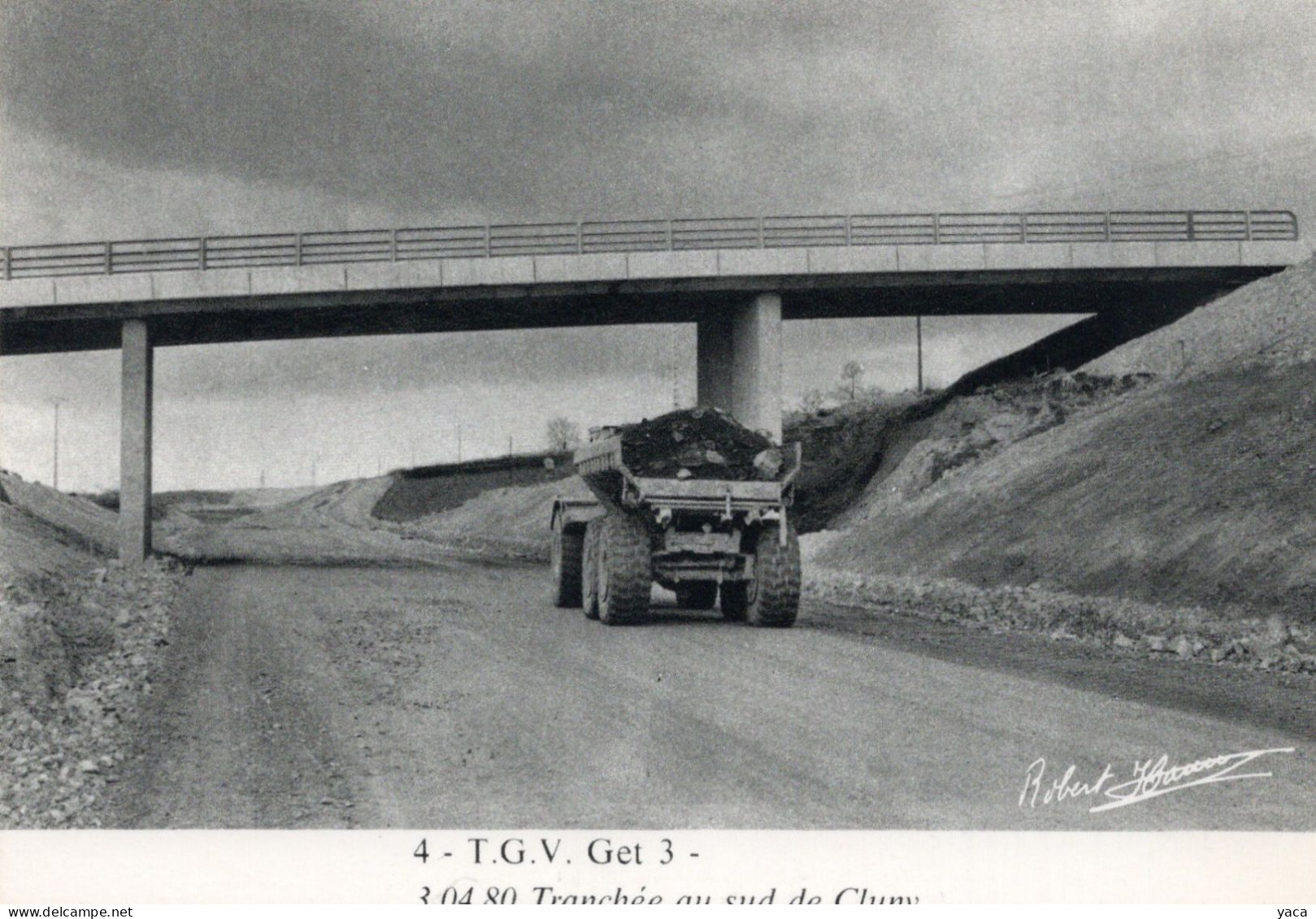 4- T G V Get 3  Tranchée Au Sud De Cluny   - 1980 - Ouvrages D'Art