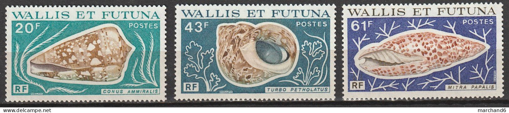 Wallis Et Futuna Faune Coquillages N°192-194-195 **neuf - Ongebruikt