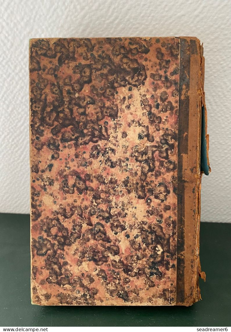 LIVRE RARE ANCIEN Relié Cuir 1827 " CODE DES MAITRES DE POSTE " De Diligence Et De Roulage...EX COLLECTION LENAIN BAUDOT - Philatélie Et Histoire Postale