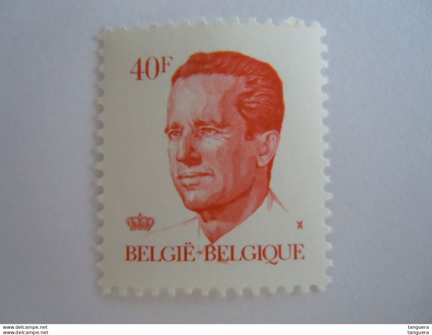 België Belgique 1984 Boudewijn Baudouin Type Velghe Groenachtige Gom Gomme Verdâtre 2136  MNH ** - 1981-1990 Velghe