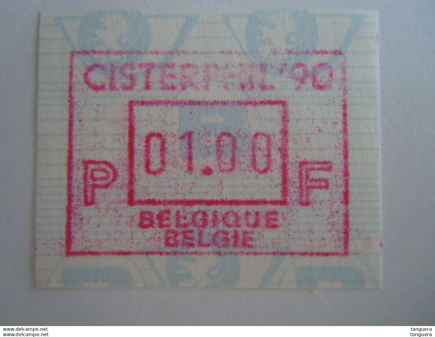 Belgie Belgique 1990 Frama ATM 1 F Cisterphil '90  ATM83 MNH ** - Neufs