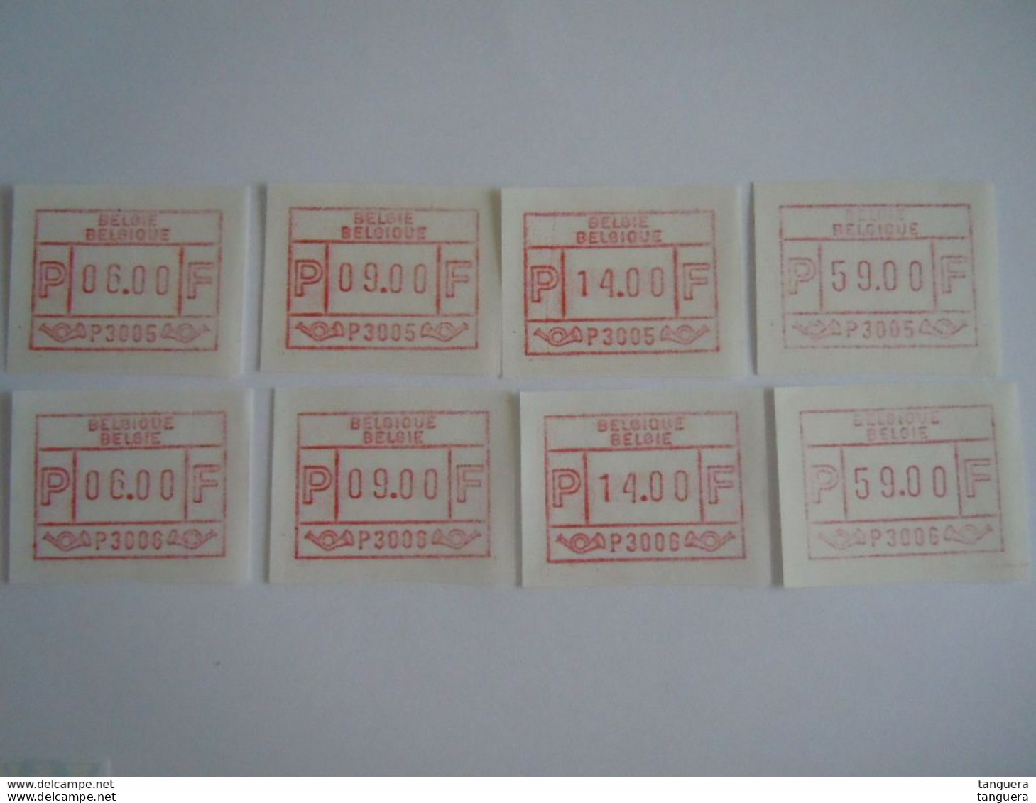 Belgie Belgique 1981 Frama ATM 6 - 9 - 14 - 59 F Brussel Bruxelles Ixelles  ATM5-6 MNH ** - Postfris