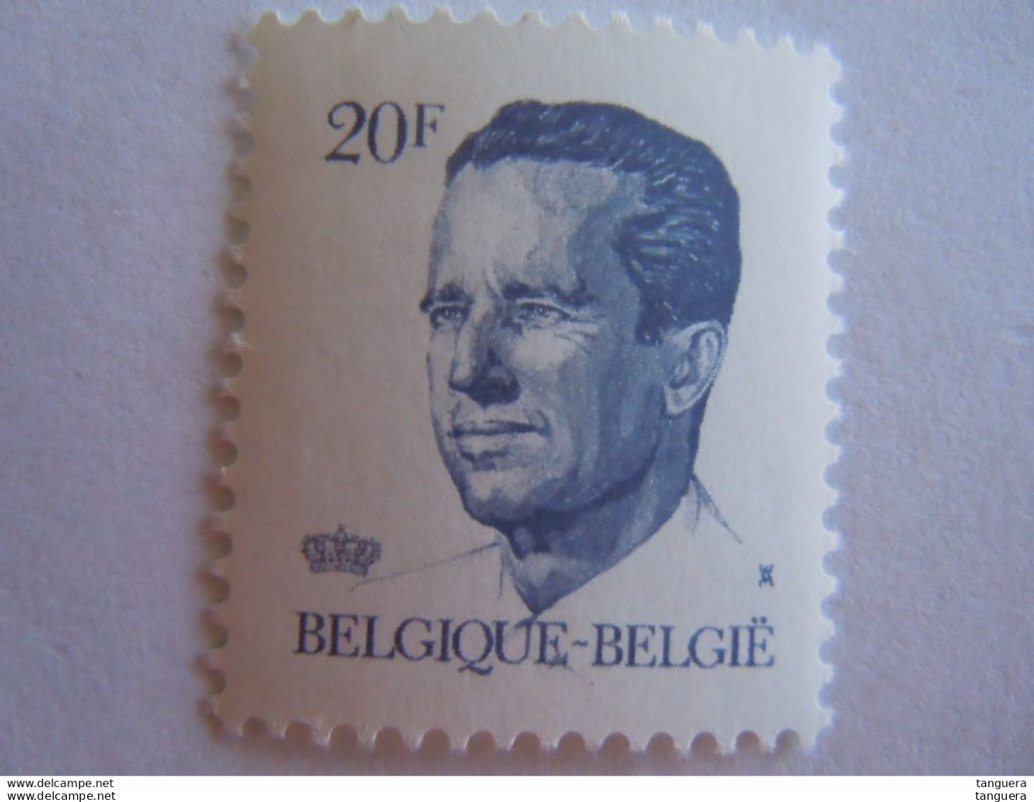 België Belgique 1984 Boudewijn Baudouin Type Velghe Groenachtige Gom Gomme Verdâtre 2135 P5 MNH ** - 1981-1990 Velghe