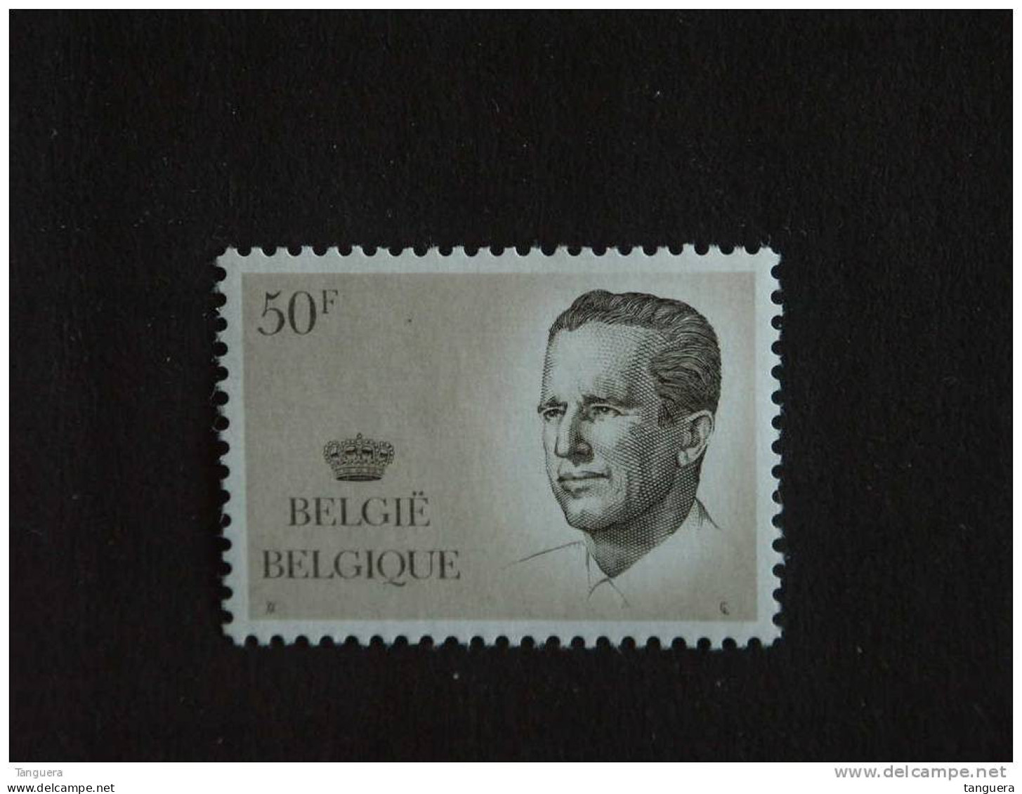 België Belgique 1984 Boudewijn Baudouin Type Velghe Groenachtige Gom Gomme Verdâtre  2127 P5  MNH ** - 1981-1990 Velghe