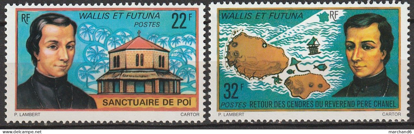 Wallis Et Futuna Retour Des Cendres Du Révérend Père Chanel N°196-197 *neuf Sans Gomme - Ongebruikt