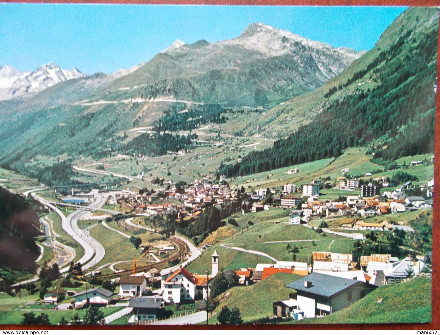 SUISSE - AIROLO - Panorama Di Airolo Con Madrano E Valle. (Vue Générale) - Airolo