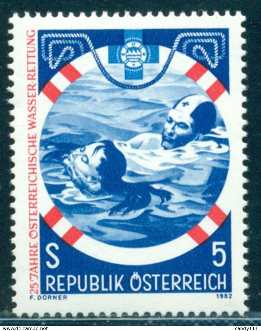 1982 Water Rescue Federation,Lifeguard,swimming,drowning,Austria,1698,MNH - Primeros Auxilios