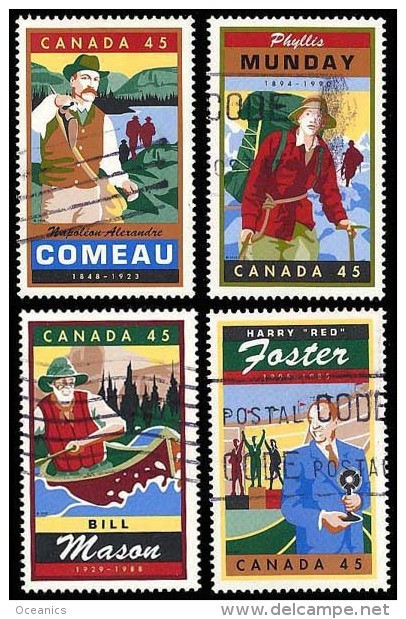 Canada (Scott No.1750-53 - Canadiens Légendaires / Legendary Canadians) (o) Set - Oblitérés
