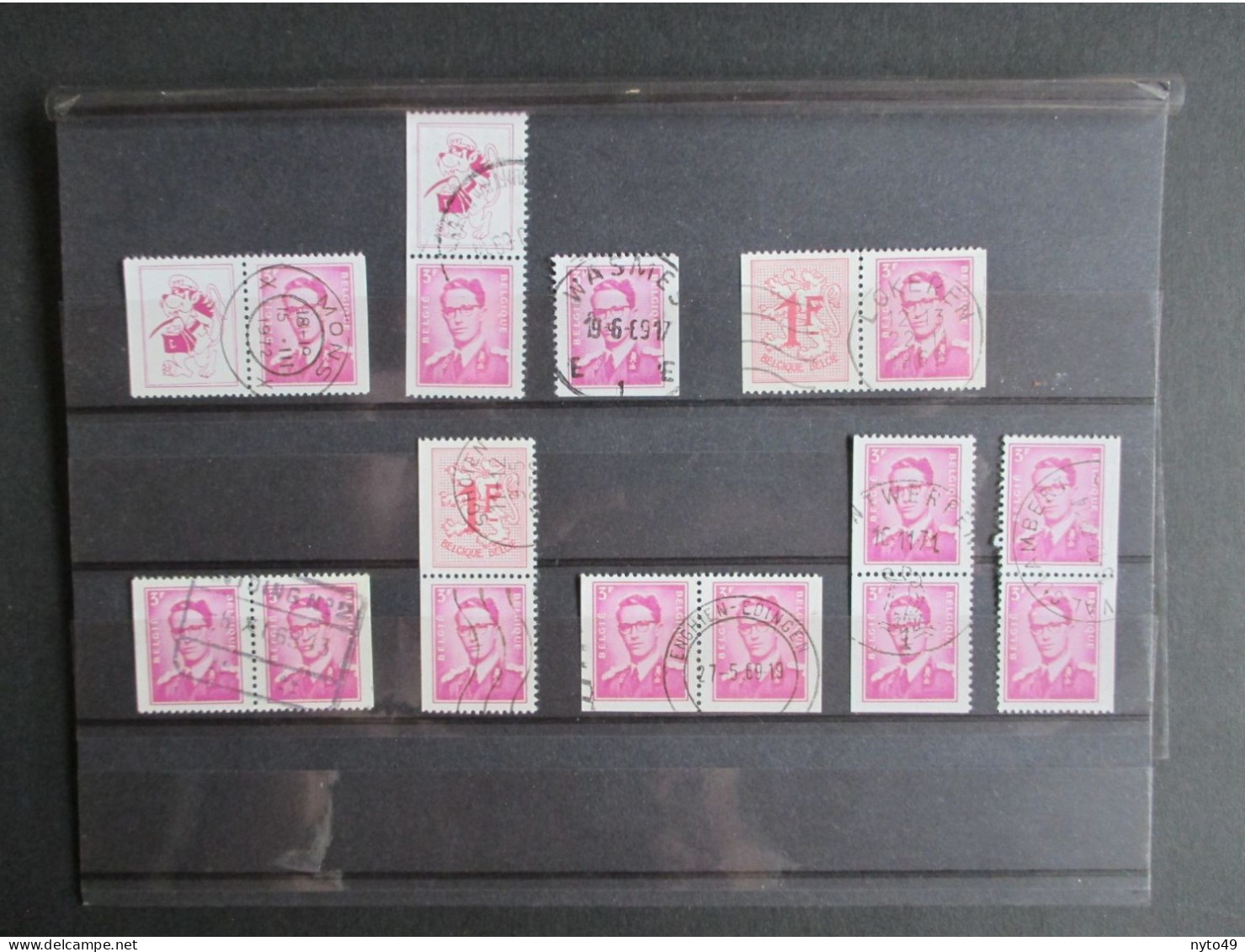 1484/85 - Bobril - Combinaties Uit Boekjes Veel Centrale Stempels - OCB € 24.20 - Used Stamps