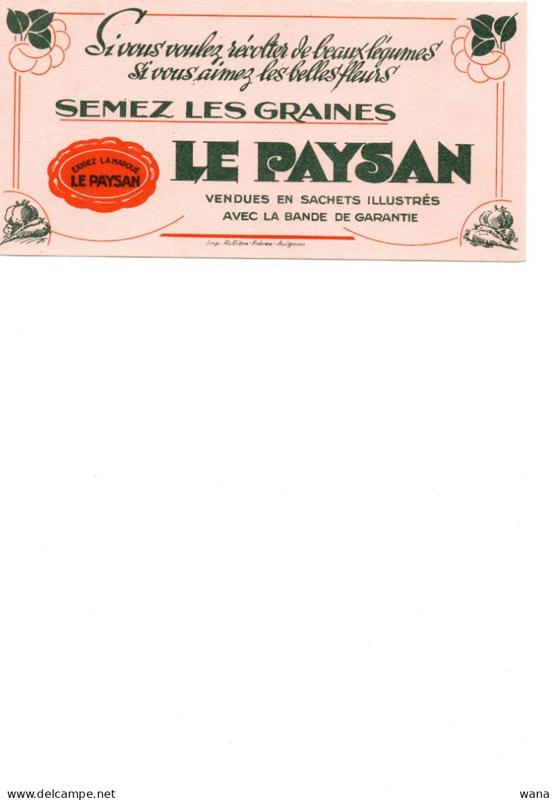 Buvard Le Paysan Graines - Farm