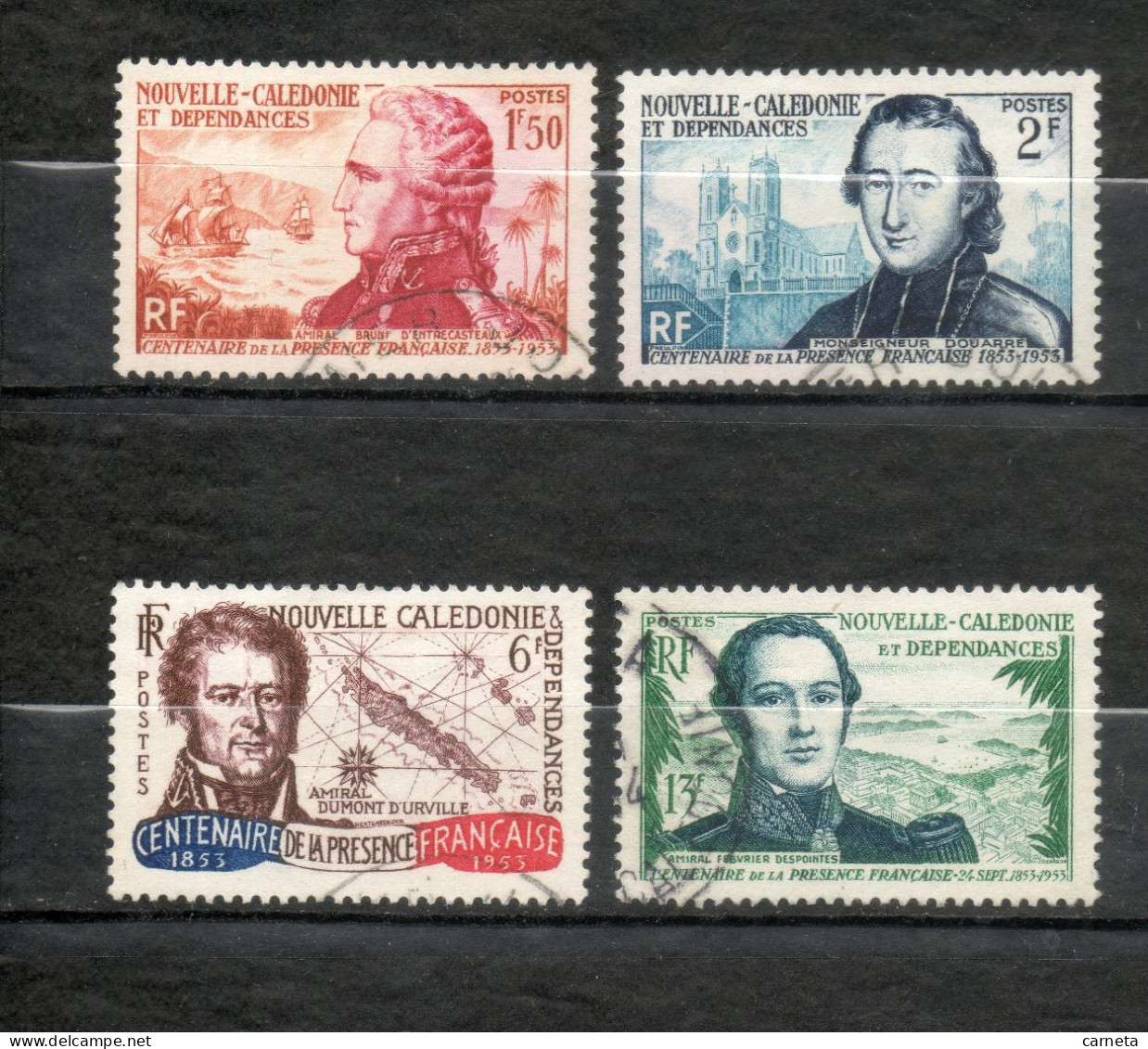 Nlle CALEDONIE N° 280 à 283   OBLITERES   COTE 28.00€    CELEBRITE AMIRAL - Used Stamps