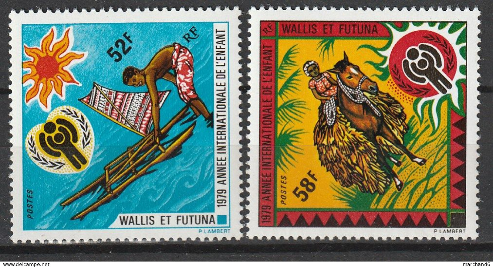 Wallis Et Futuna Année Internationale De L Enfant N°232/233 **neuf - Nuevos