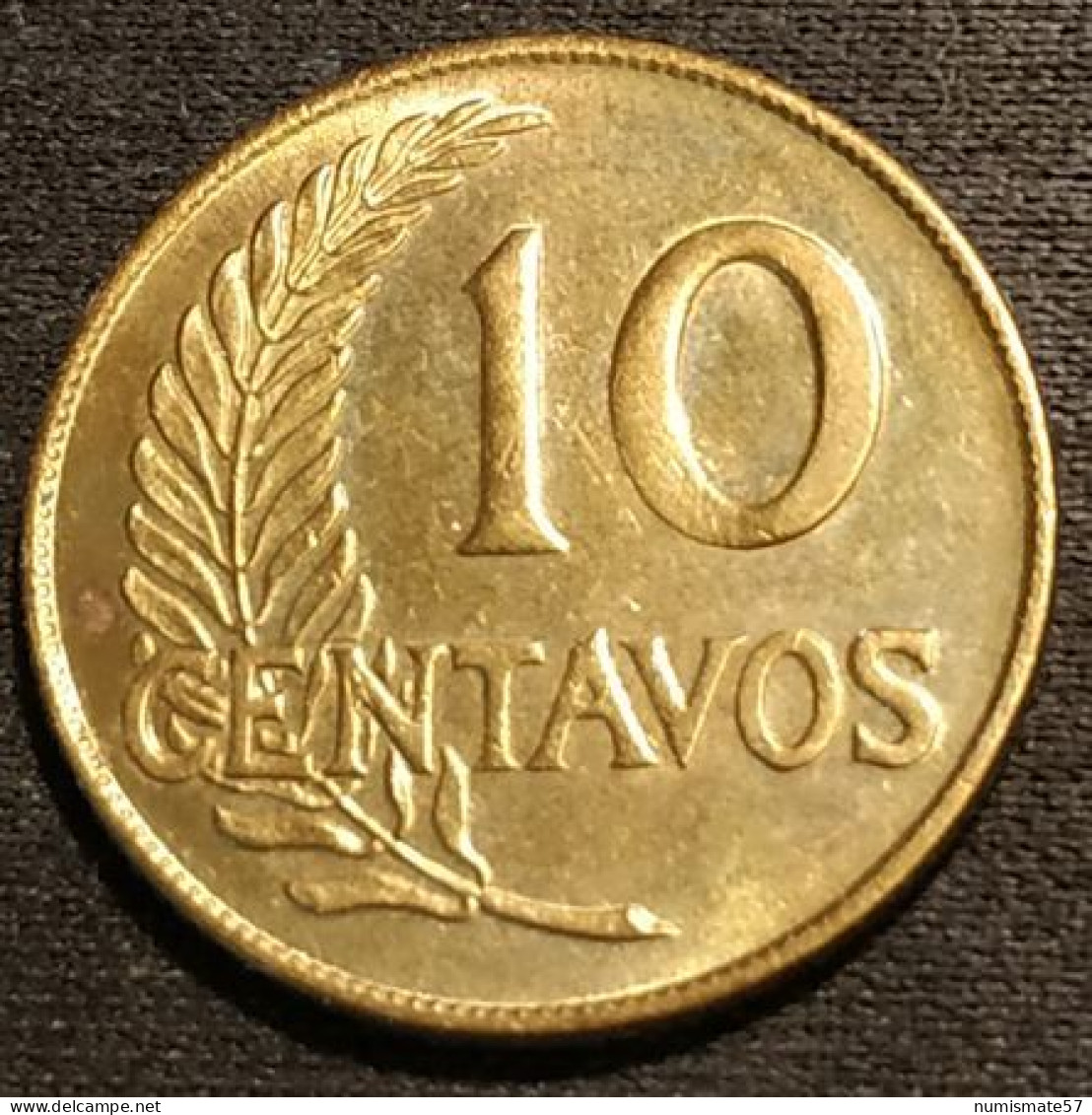 PEROU - PERU - 10 CENTAVOS 1957 - KM 224.2 - Pérou