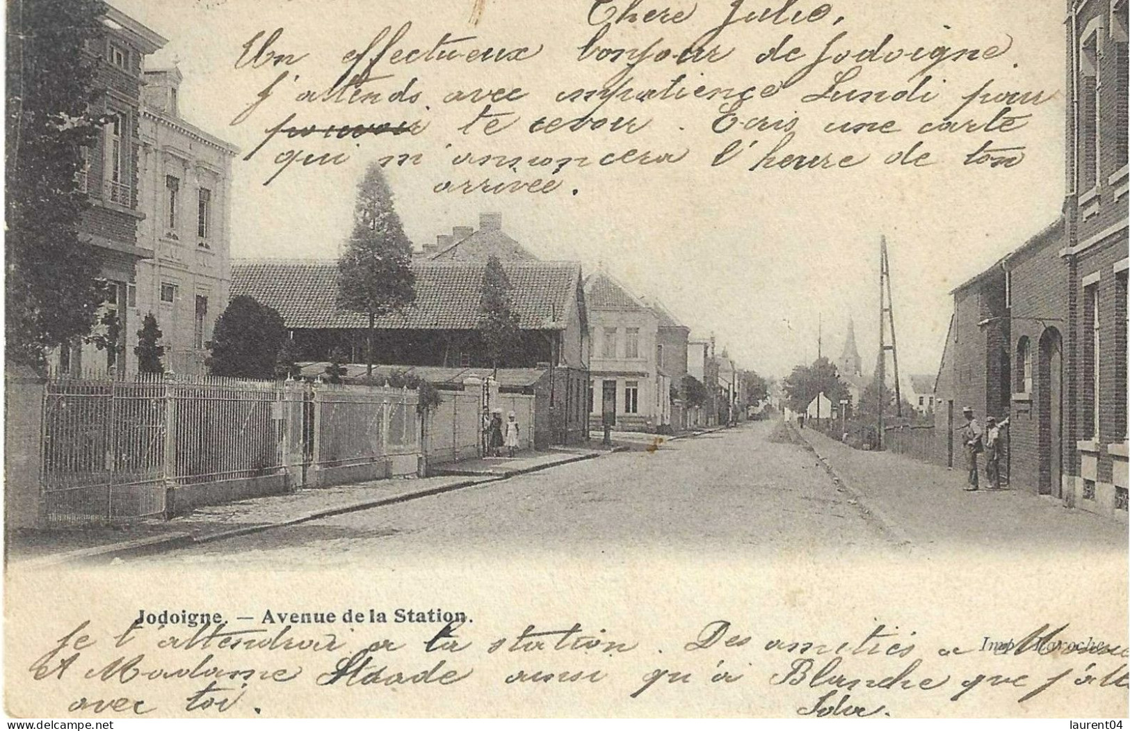 JODOIGNE.  AVENUE DE LA STATION. ANIMATION. - Geldenaken