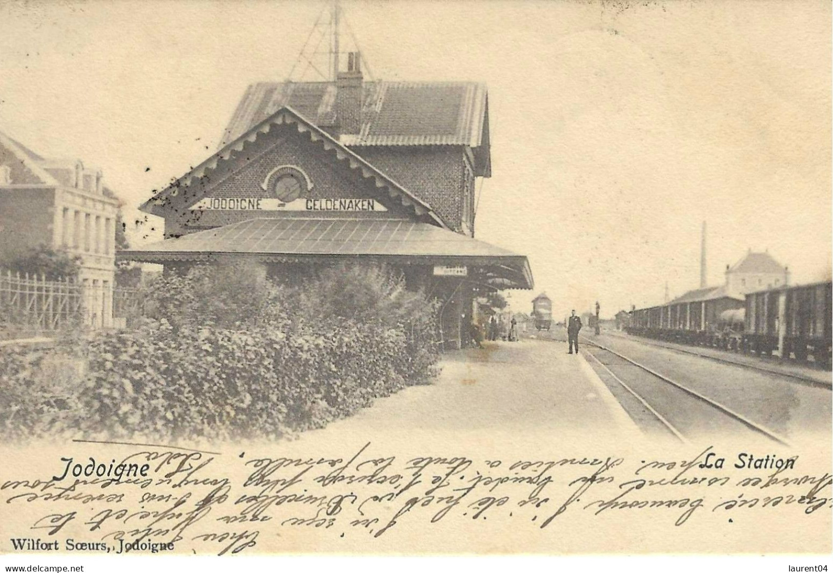 JODOIGNE. LA STATION. GARE AVEC ANIMATION ET TRAIN. - Geldenaken