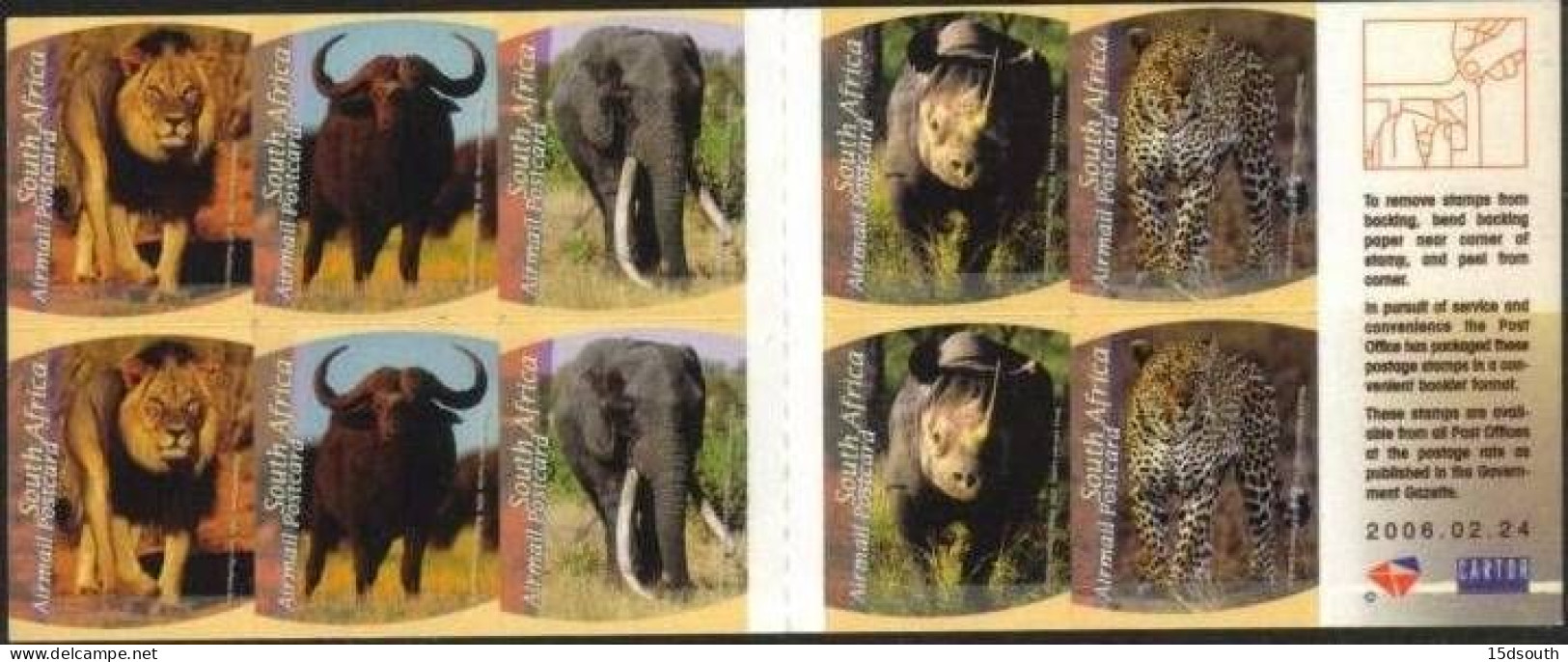 South Africa - 2006 Big Five Booklet (**) # SG SB67 - Booklets