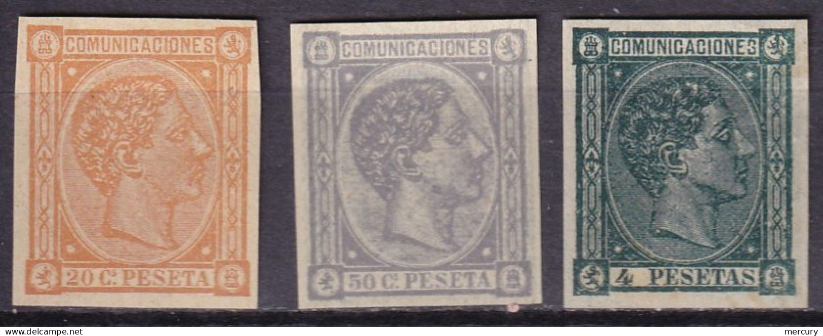 ESPAGNE - 3 Valeurs De 1875 Neuf  - Unused Stamps