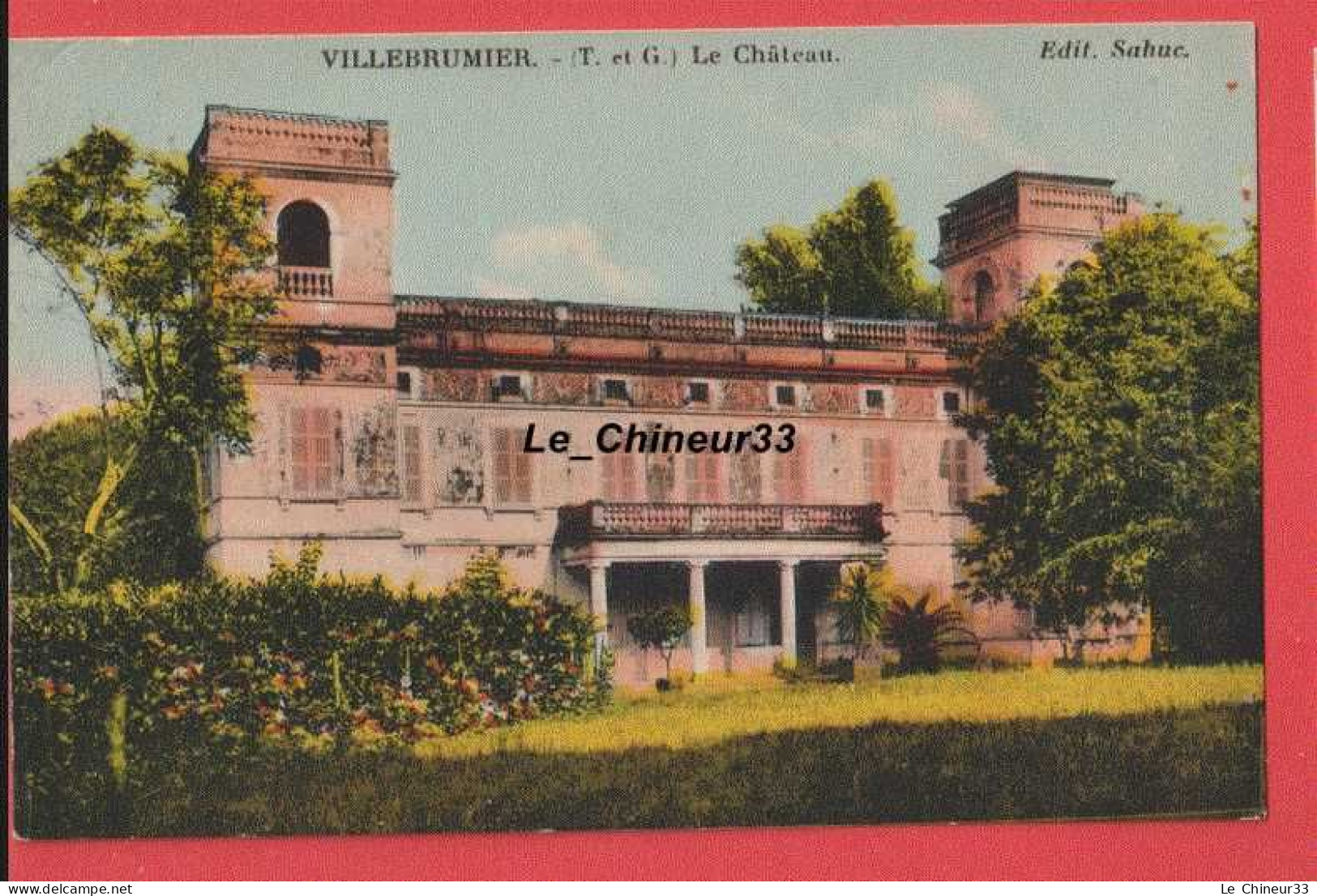 82 - VILLEBRUMIER---Le Chateau--colorisée - Villebrumier