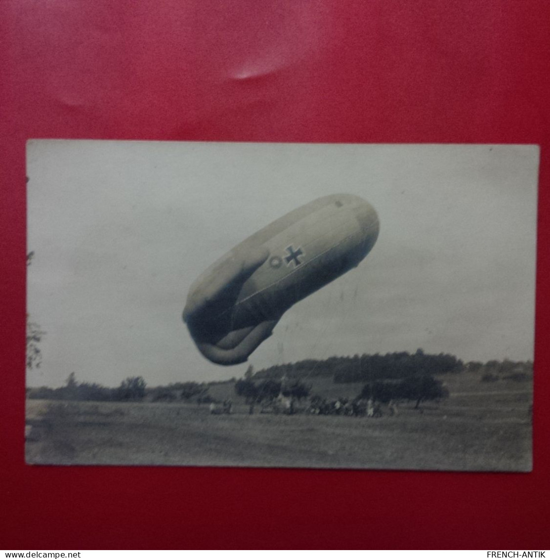 CARTE PHOTO BALLON DIRIGEABLE ALLEMAND MILITARIA - Luchtschepen