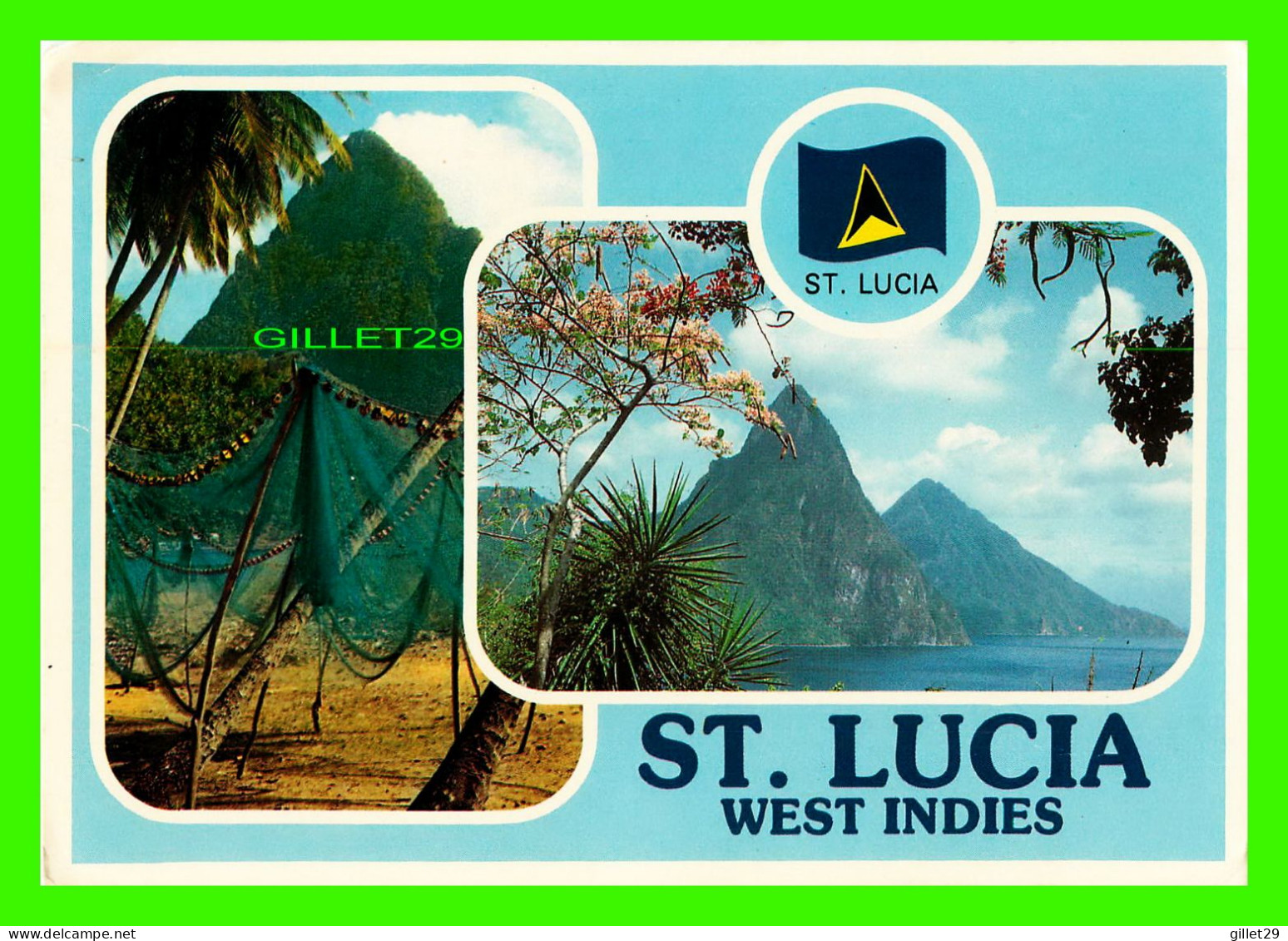 SAINT LUCIA - HELEN OF THE WEST INDIES - 4 MULTIVUES -  NOAH'S ARKADE - TRAVEL IN 1983 - - Santa Lucía