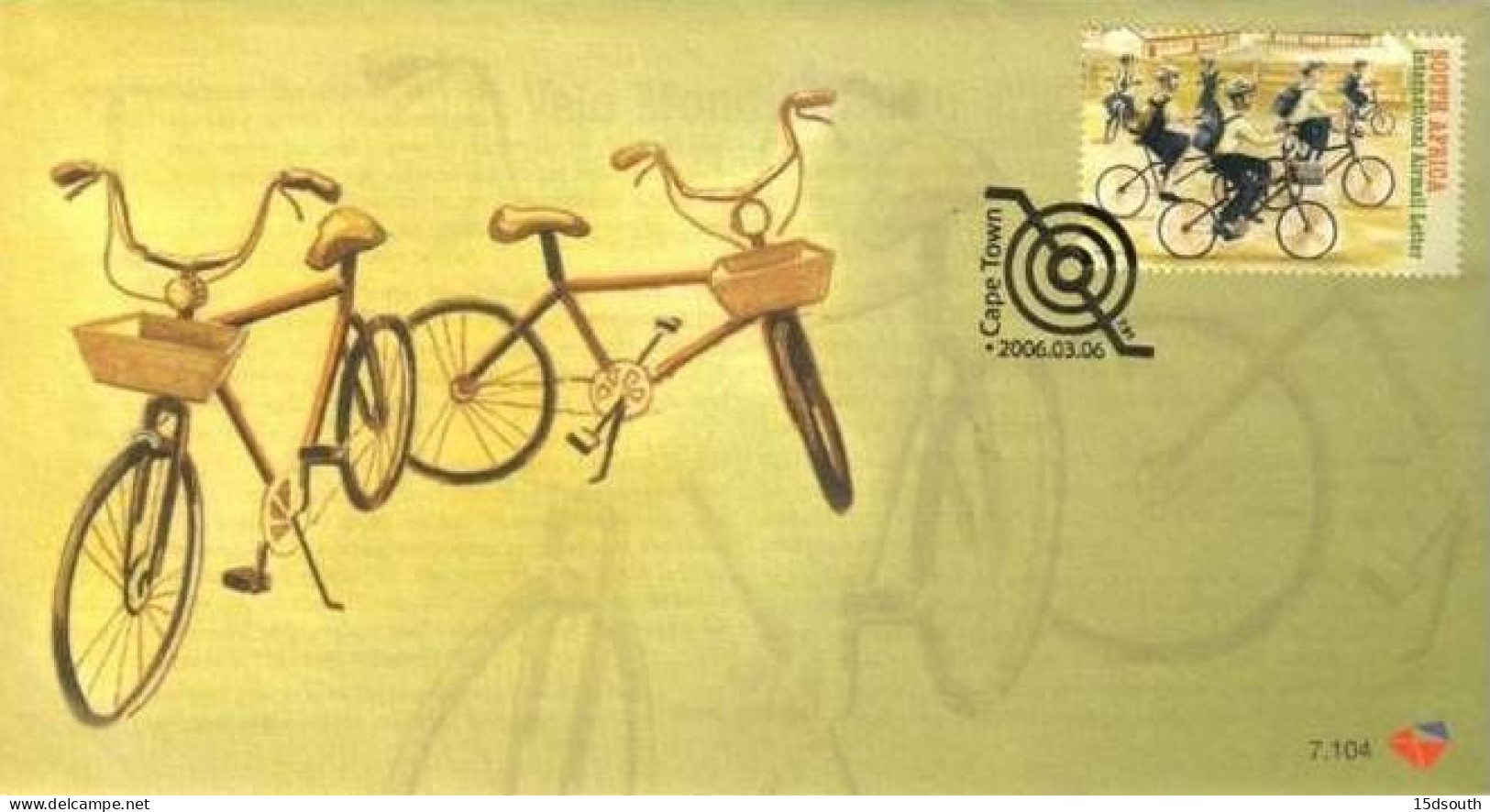 South Africa - 2006 Velo Mondial FDC # SG 1582 , Mi 1697 - Ciclismo