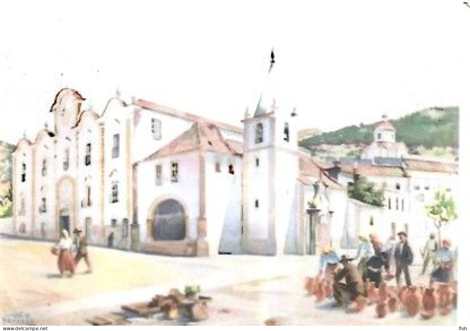 Portugal & Bilhete  Postal, Portalegre, Hospital E Igreja Espirito Santo Por João Tavares, Lisboa A Porto 1964 (7778 - Briefe U. Dokumente