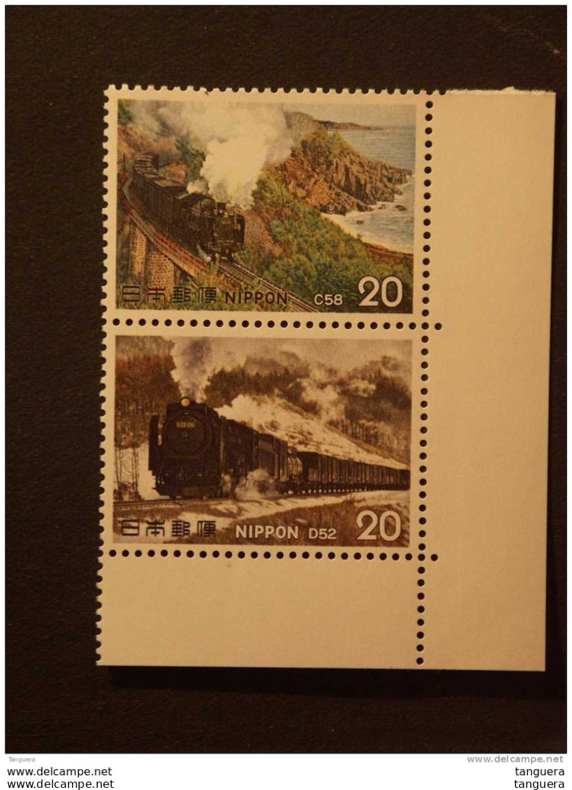 Japan Japon Nippon 1975 Locomotives à Vapeur Stoomlocomotieven (II) Trains Treinen  Yv 1144-1145 MNH ** - Neufs