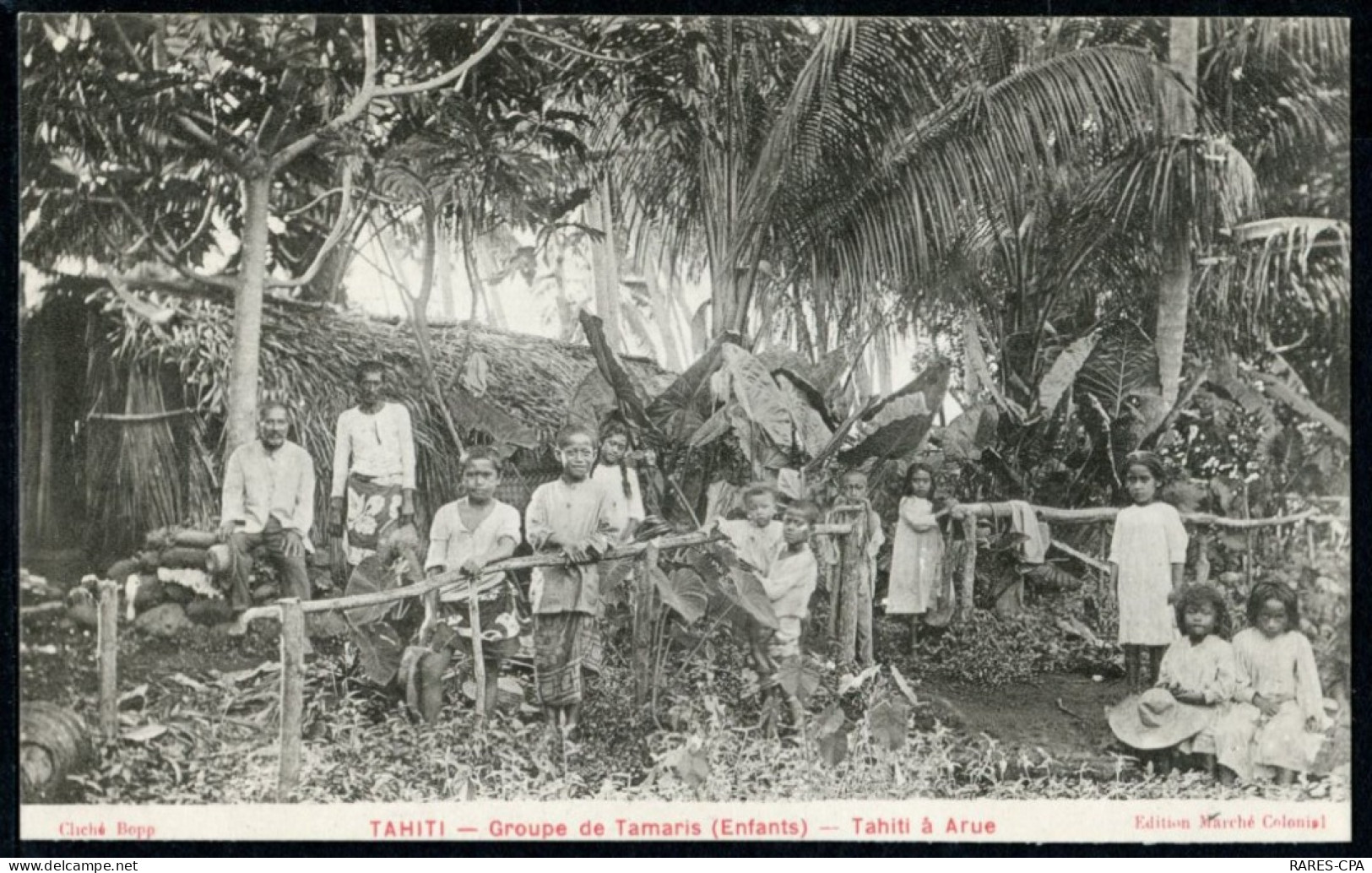 TAHITI - GROUPE DE TAMARIS (ENFANTS) - TAHITI A ARUE - Tahiti