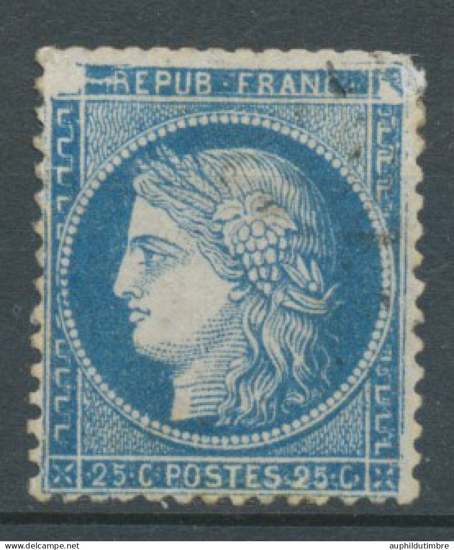 Timbre Variété N°60 25c Bleu Position 146A2 7ème état. Timbre B. Rare N3562 - 1871-1875 Cérès