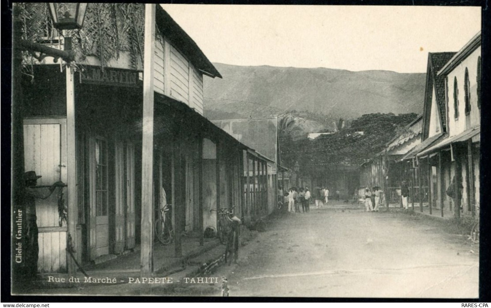 TAHITI - RUE DU MARCHE - PAPEETE - SUPERBE - Tahiti