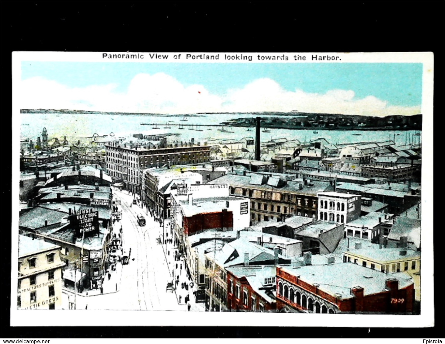 ►  Portland  Panoramic View Of Harbor  - 1920/30s - Portland