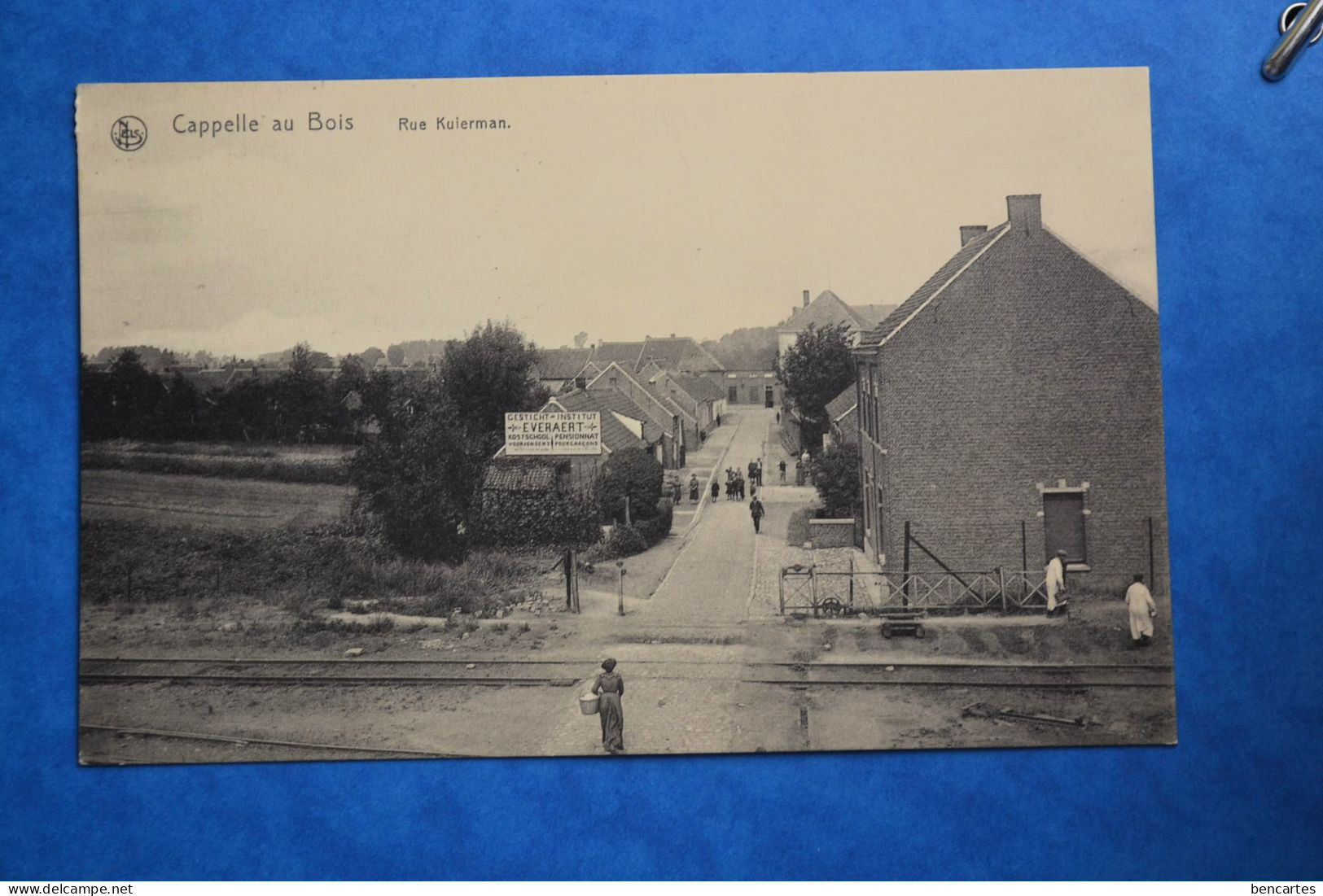 Cappelle Au Bois: Rue Kuierman Avec Passage à Niveau. Rare - Kapelle-op-den-Bos