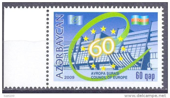 2009. Azerbaijan, 60y Of Council Of Europe, 1v,  Mint/** - Azerbaiján