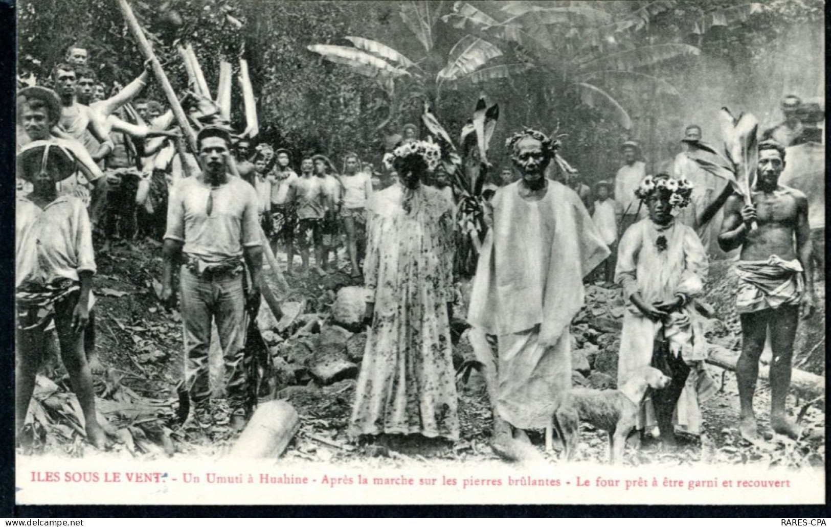 TAHITI - UN UMUTI A HUAHINE - APRES LA MARCHE SUR LES PIERRES BRULANTES - LE FOUR PRET A ETRE GARNI ET RECOUVERT - Tahiti