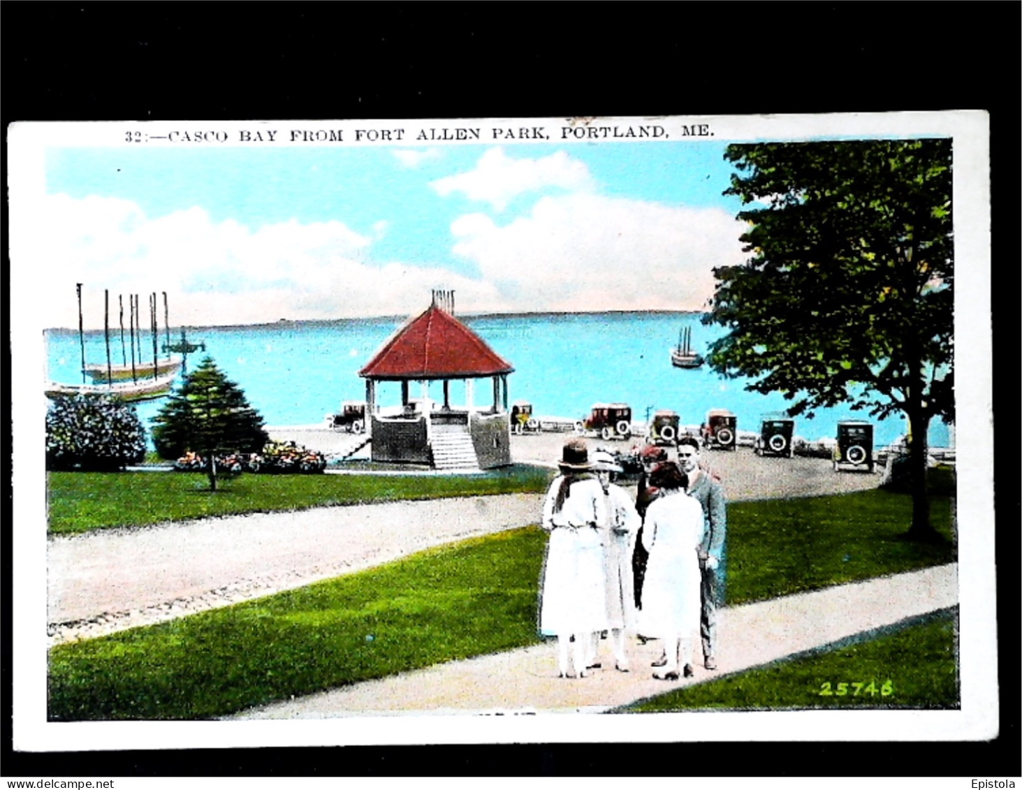 ►  Portland  Casco Bay From Allen Park - 1920/30s - Portland