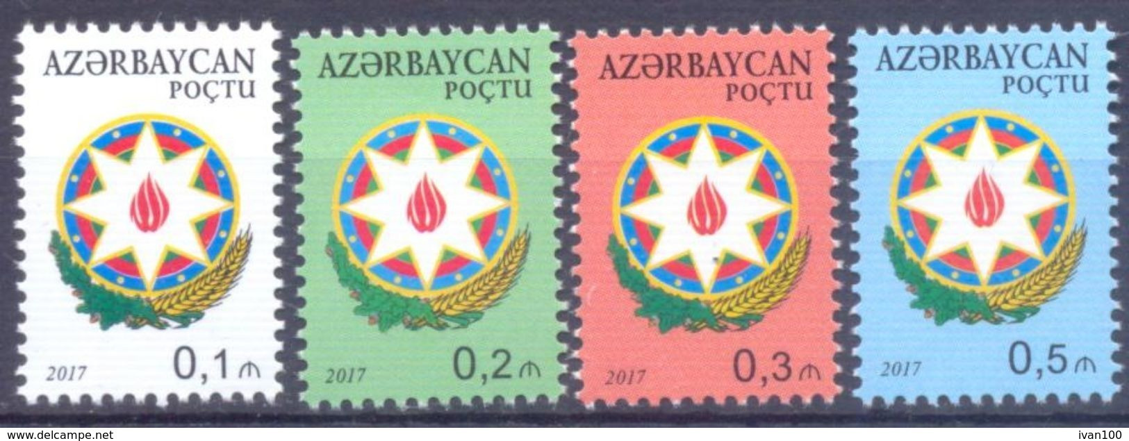 2017. Azerbaijan, Definitives, COA, 4v, Mint/** - Azerbaijan