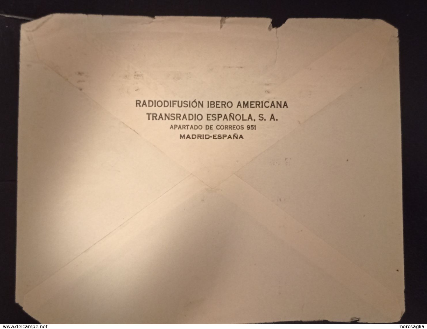 ESPANA MADRID RADIODIFUSION IBERO-AMERICANA OLD COVER TO USA - Other & Unclassified