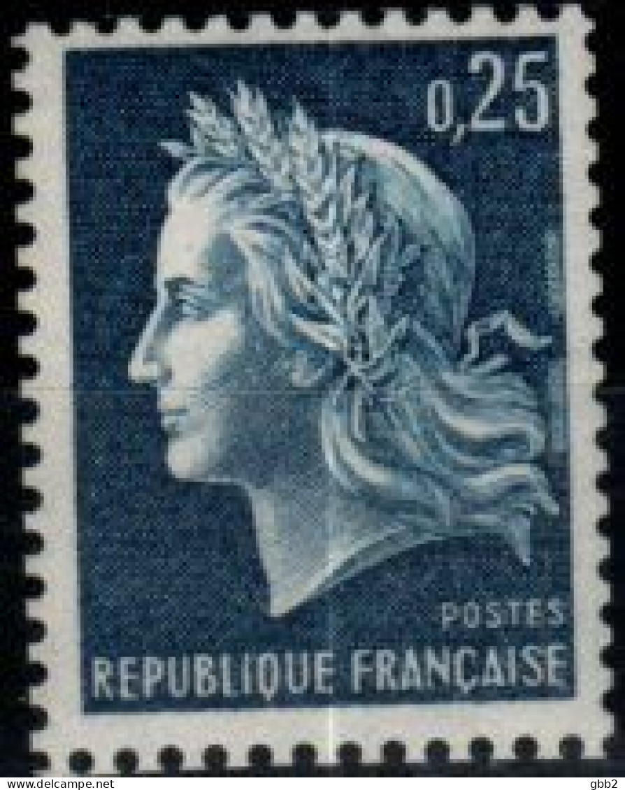 FRANCE - YT N° 1535a "MARIANNE De CHEFFER" Avec Numéro Rouge Au Verso. Neuf LUXE**. Bas Prix, à Saisir. - 1967-1970 Marianna Di Cheffer