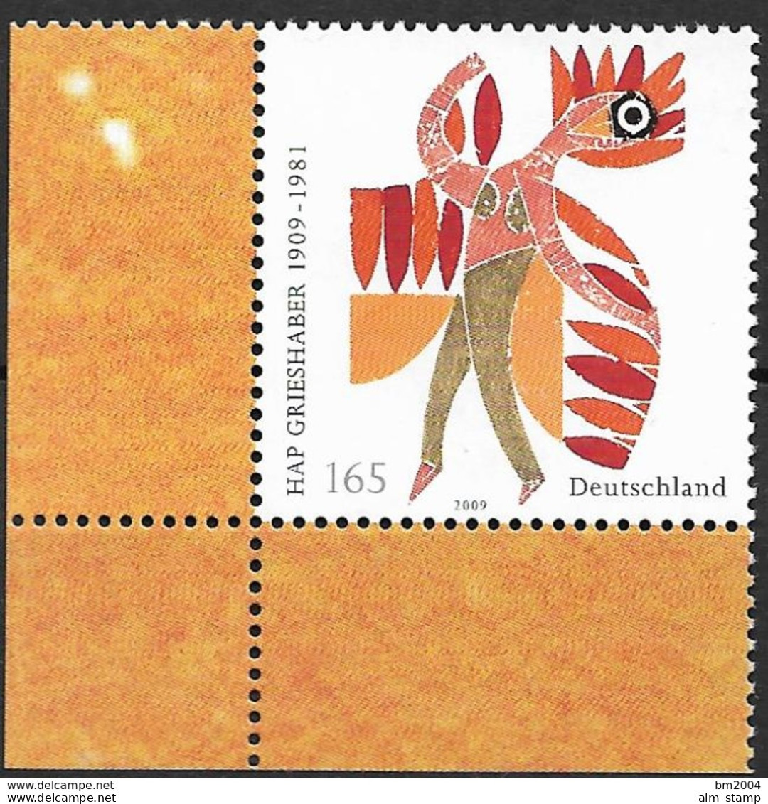 2009 Allem. Fed. Deutschland Germany Mi. 2722**MNH  EUL  100. Geburtstag Von HAP Grieshaber. - Ungebraucht