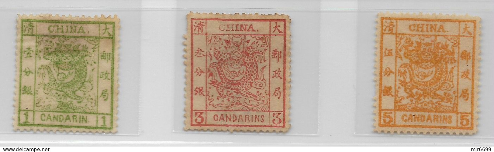CHINA LARGE DRAGON 1, 3 & 5 CAND, MINT, LOOK AT THE PHOTO, BEFORE BID. - Unused Stamps