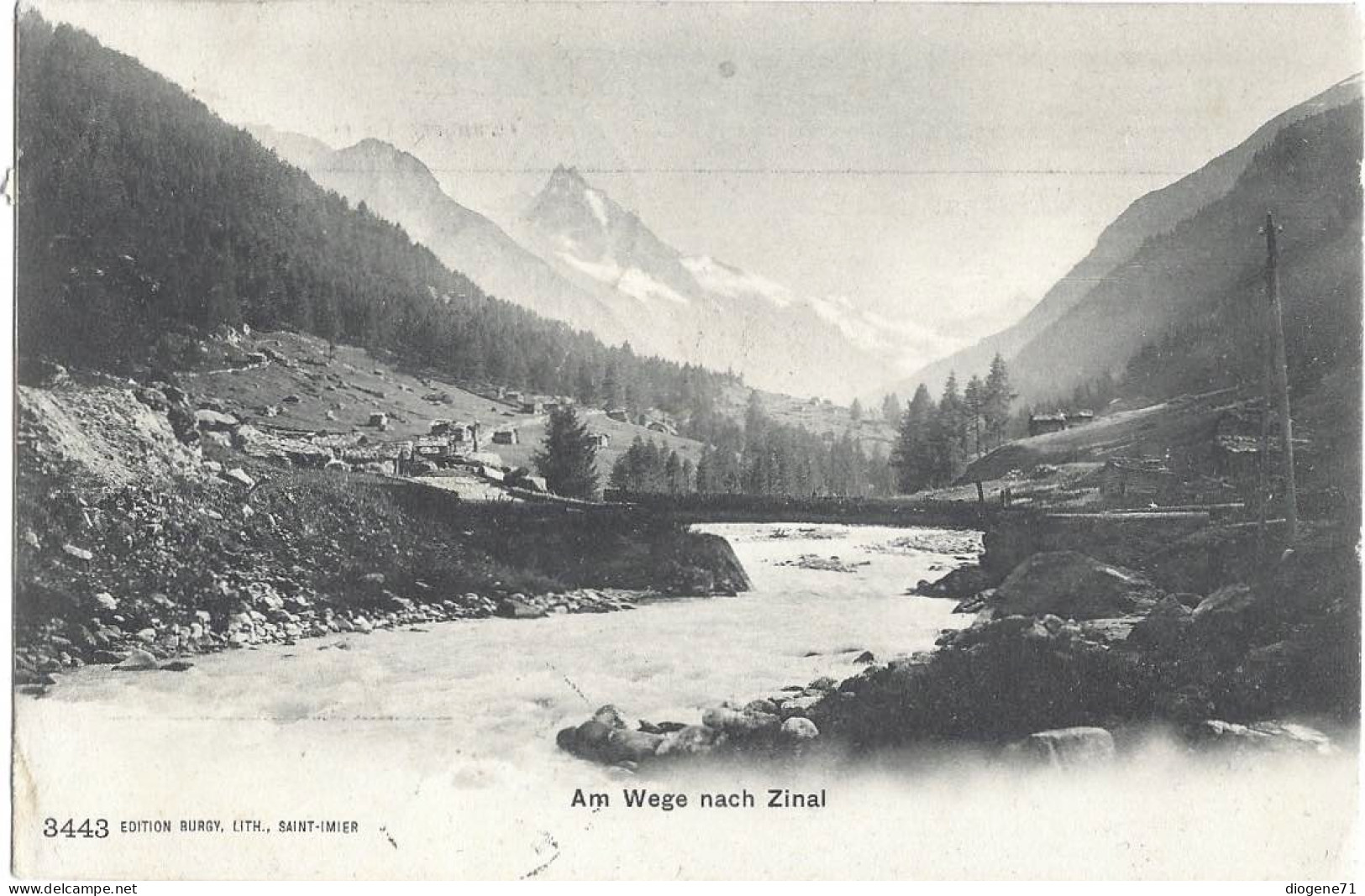 Am Wege Nach Zinal 1905 Burgy - Anniviers