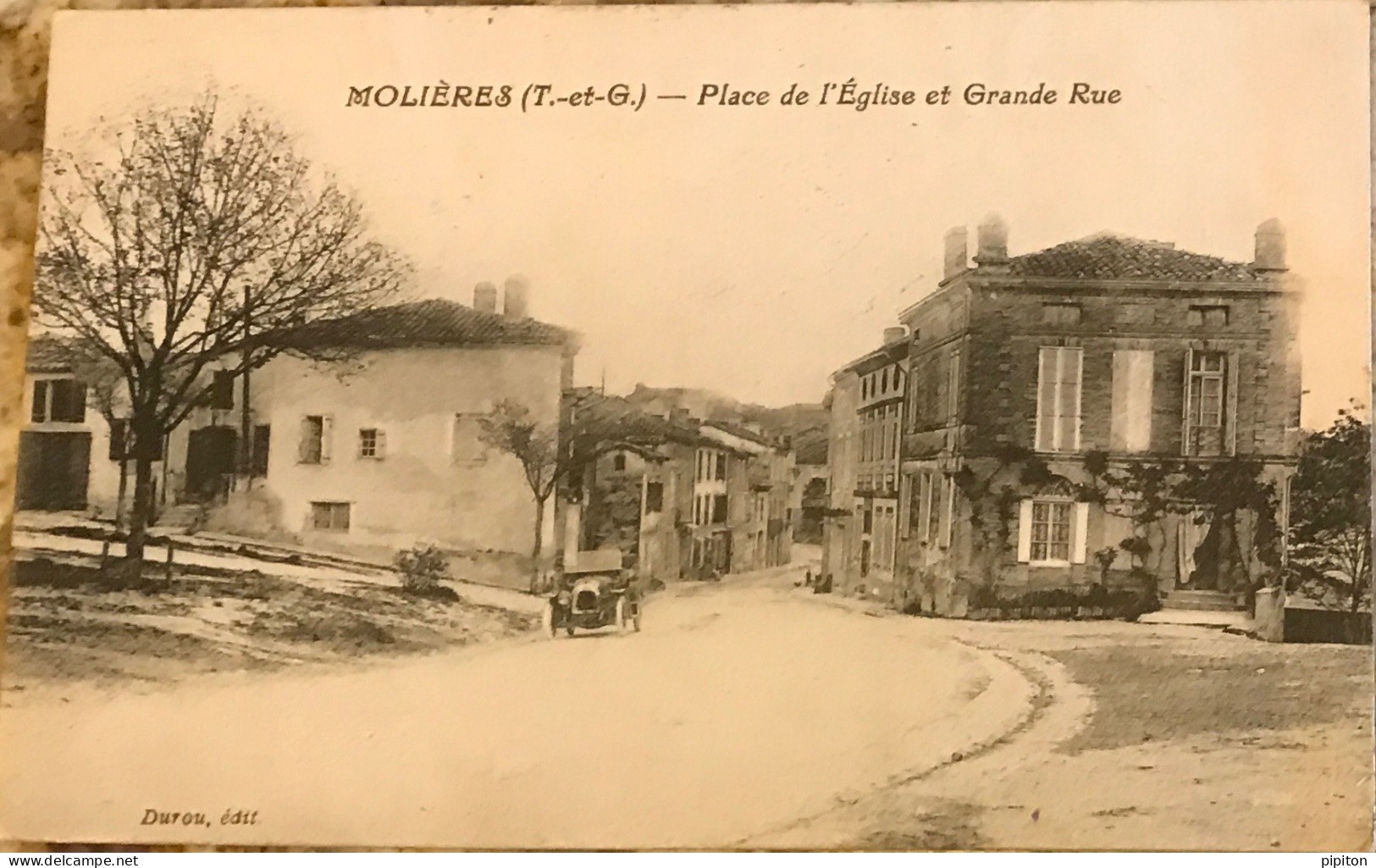 Place De L'église Et Grande Rue - Molieres