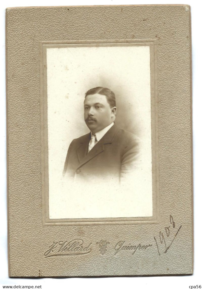 Archive DE LÉCHISE - Portrait Villard Quimper 1908 - Genealogy