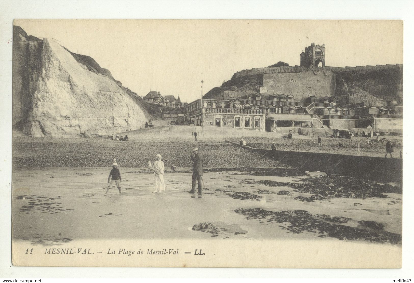 76/ CPA A - Mesnil Val - La Plage De Mesnil Val - Mesnil-Val