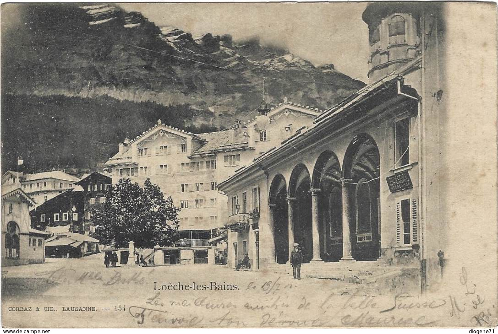 Loèche-les-Bains 1901 Animée - Loèche-les-Bains