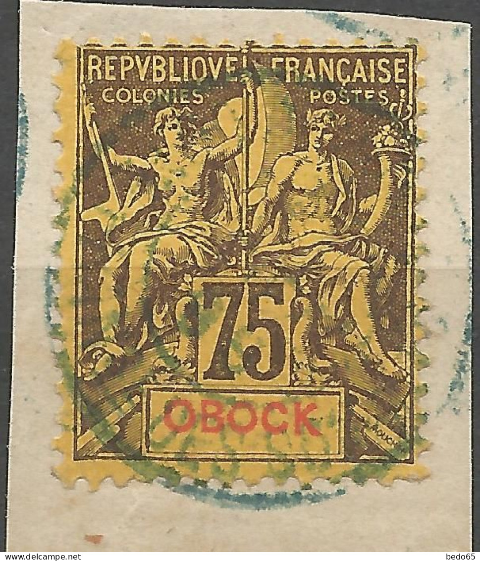 OBOCK N° 43 OBL Sur Fragment / Used - Usati