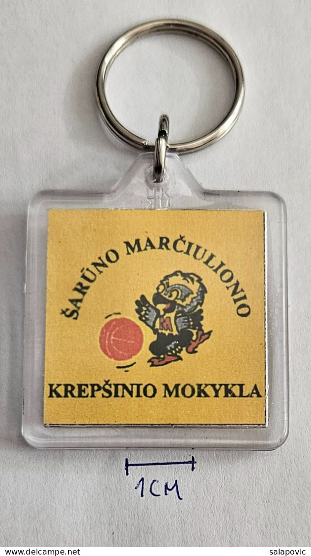 Šarūno Marčiulionio Krepšinio Mokykla Lithuania Basketball Club Pendant Keyring PRIV-1/3 - Habillement, Souvenirs & Autres