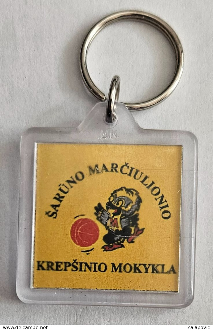 Šarūno Marčiulionio Krepšinio Mokykla Lithuania Basketball Club Pendant Keyring PRIV-1/3 - Bekleidung, Souvenirs Und Sonstige