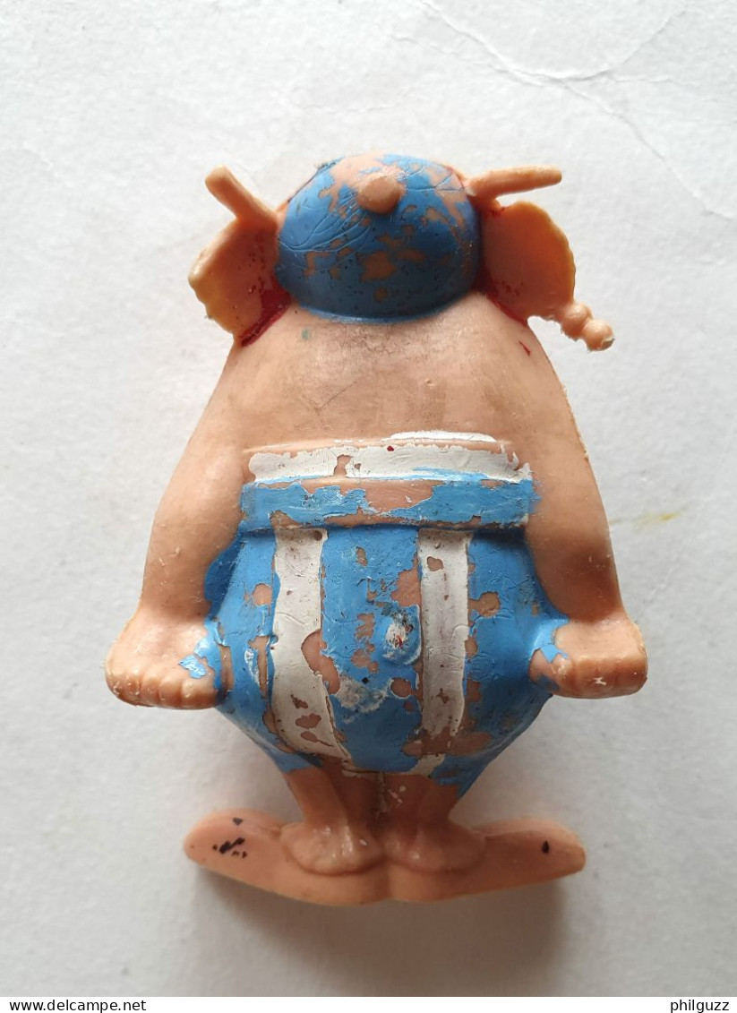 FIGURINE ASTERIX PUBLICITAIRE HUILOR OBELIX 1967 (2) - Asterix & Obelix