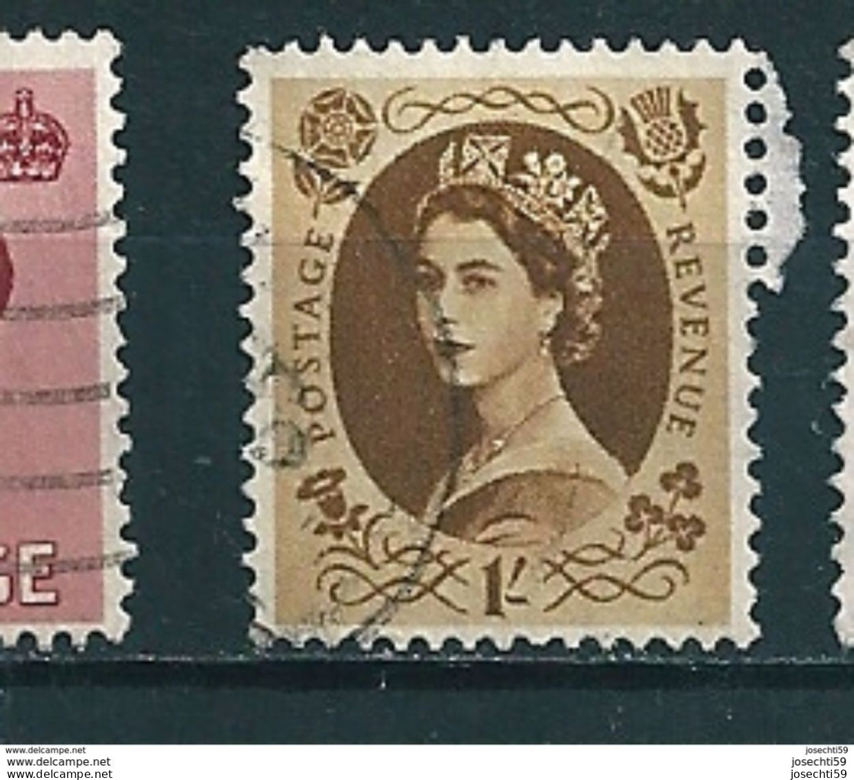 N° 276   Timbre Stamp Great Britain Queen Elizabeth II  Royaume Uni   GRANDE BRETAGNE 1952 GB Postage Revenue - Usati